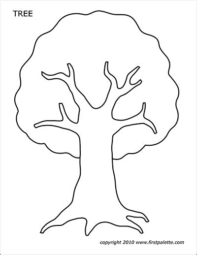 tree templates  printable templates coloring pages