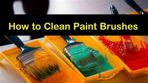 creative ways  clean paint brushes