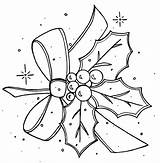 Holly Berries Pages Berry Coloring Drawing Getdrawings Template sketch template