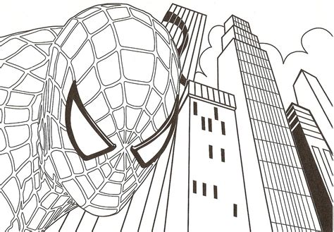 spiderman games colouring pages