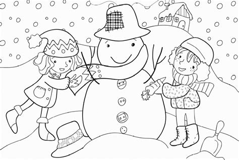 winter coloring sheets  kids elegant printable winter coloring pages