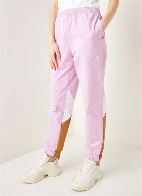 adidas joggingbroek met steekzakken roze de bijenkorf joggingbroek adidas damesmode
