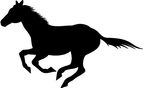 mustang silhouette clipart  clipart  images   finder