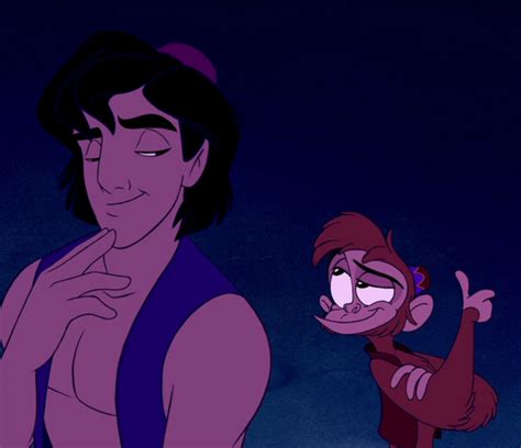 Image Aladdin And Abu Smiling Slyly Png Heroes Wiki Fandom