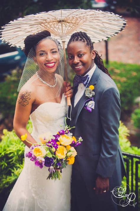 classy and chic love her bouquet dearlybeloved dearly beloved lesbian wedding lgbt