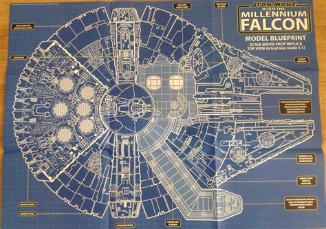 millennium falcon technical drawing  getdrawings