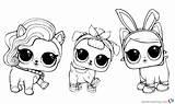 Lol Coloring Pages Dolls Lil Three Printable Kids Print Bettercoloring Color sketch template