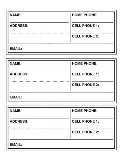 large print address book printable page etsy