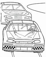 Coloring Pages Nascar Gordon Jeff Drawing Getdrawings Car sketch template