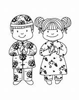 Chinese Year Coloring Kids Print sketch template