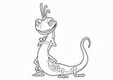 Monsters Coloring Pages Randall Inc Books Kids sketch template