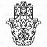 Hamsa Hand Symbol Vector Coloring Pages Drawn Fatima Illustrations Istockphoto Printable Tattoo Stock Clip Main Getcolorings Similar Lotus Flower Besuchen sketch template