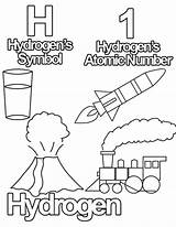 Periodic Hydrogen 6th sketch template