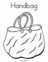 Handbag Coloring Pages Getcolorings sketch template