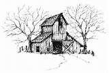 Barn Old Clipart Barns Drawing Clip Coloring Line House Pages Burning Wood Cliparts Landscape Patterns Sketch Farmhouse Library Choose Board sketch template