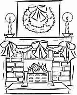 Fireplace Christmas Coloring Drawing Pages Getdrawings Xmas Lace Getcolorings Paintingvalley Yeti Color Fire Drawings Colour Template Podobny Obraz sketch template