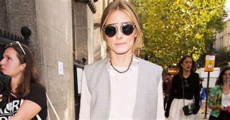 Olivia Palermo All Gray Outfit London Fashion Week
