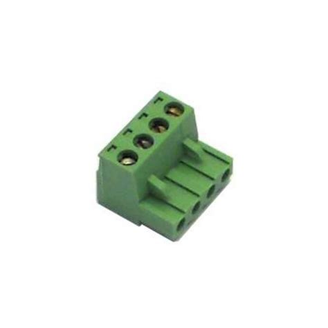 universal green  pole connector rounded pitch mm