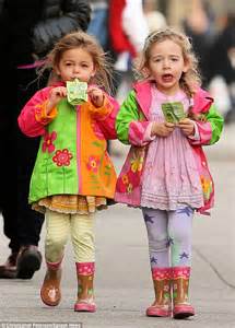 Sarah Jessica Parker S Twins Stand Out In Bright Matching