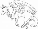 Wolf Coloring Pages Wings Anime Drawing Winged Cool Sad Print Pro Drawings Wolves Color Sheet Getdrawings Getcolorings Colorings Drawn Printable sketch template