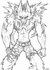 Werewolf Lineart Lobisomem Pintar Imprima sketch template