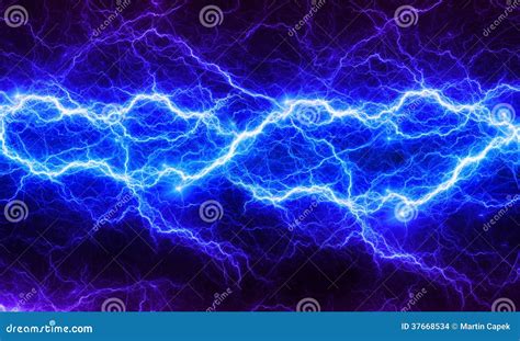 blue fantasy fractal lightning stock illustration illustration