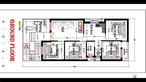 bedroom house plan    sq ft plot area dkdhomedesign