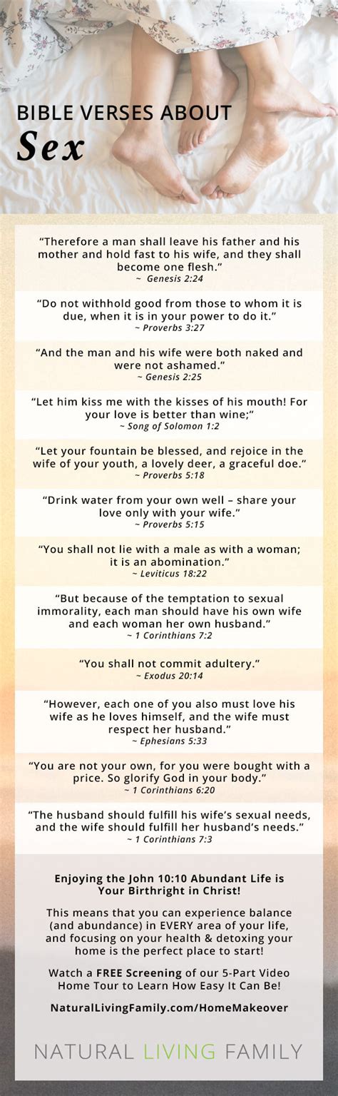 Bible Verses About Intimacy And A Sexual Relationship With Your Spouse