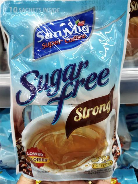 sugar  san mig coffee strong  coffee mix  calories