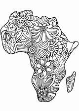 Coloring Pages Adult African Africa Printable Colouring Cache Adults Animals Kids Christmas Book Cute Print Explore Ak0 Geography Crochet Mask sketch template