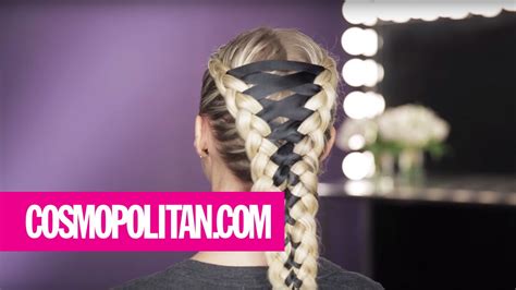 how to do a corset braid cosmopolitan youtube
