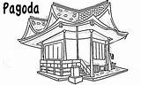 Coloring Pagoda Pages Chinese Template Catholic Kids sketch template