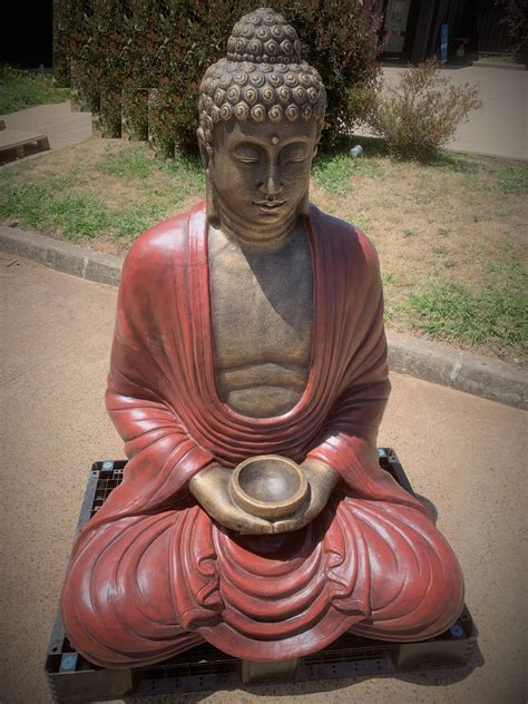 large sitting buddha garden statue bali mystique