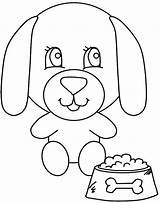Coloring Pages Dog Dogs Food Animals Preschool Fill Sheets Kids Puppy Colors Baby Printable Cute Animal Book Print Activities Coloringpagebook sketch template