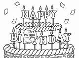 Birthday Coloring Pages Personalized Printable Getcolorings Happy sketch template