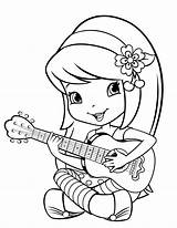 Strawberry Shortcake Coloring Pages Kids Preschoolers Printable sketch template