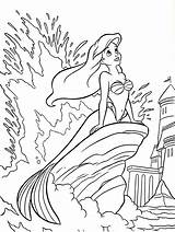 Ariel Coloring Disney Pages Princess Walt Characters Fanpop Colouring Printable Color Sheets Mermaid Little Kids Sheet Drawing Rock Cute sketch template