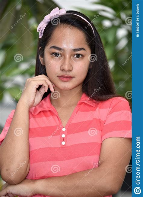 Junges Filipina Girl Portrait Stockbild Bild Von Schön Jugendlich