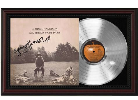 George Harrison All Things Must Pass Cherrywood Framed