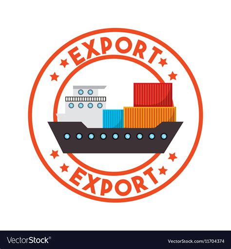 export  import design royalty  vector image