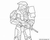 Halo Spartan Coloring Pages Getcolorings Print sketch template