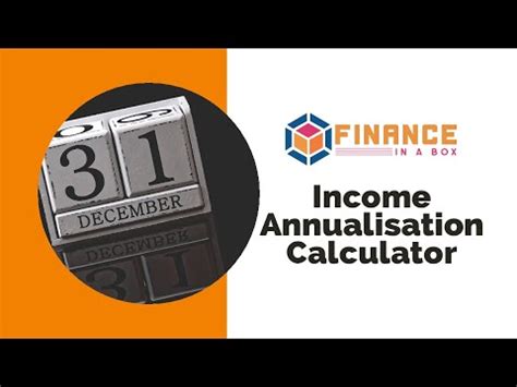 income annualisation calculator youtube