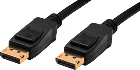 ak dp sc displayport cable displayport plug   black  reichelt elektronik