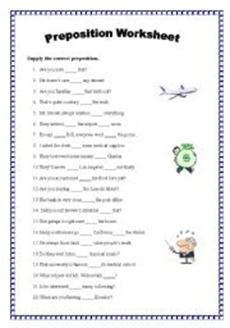preposition worksheet esl worksheet  lotas
