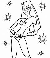 Superhero Drawing Female Getdrawings Women Pages sketch template
