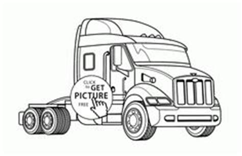 realistic semi truck coloring page  kids transportation coloring