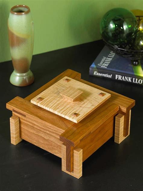 architectural keepsake box woodworking plan  wood