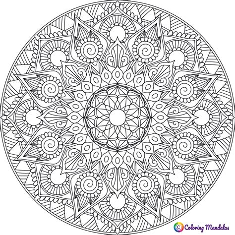 difficult mandala  coloring pages  adults