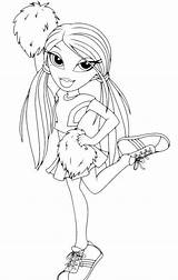 Coloring Pages Cheerleading Printable Bratz Kids Cheerleader Cheer Print Girls Color Colouring Sheets Bestcoloringpagesforkids Girl Megaphone Template Cute Disney Colour sketch template