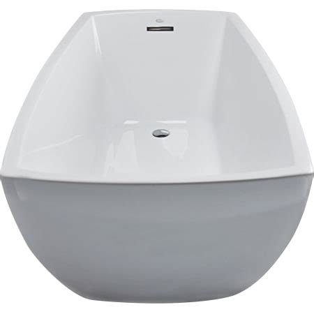 jacuzzi stfbuxxxxw white chrome trim stella  soaking freestanding bathtub